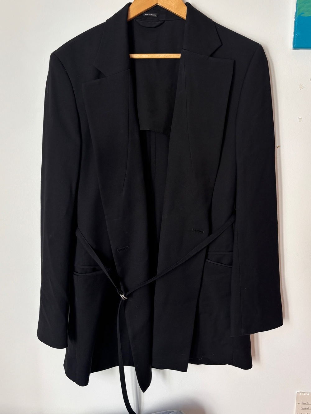 ACNE STUDIOS wool belted jacket